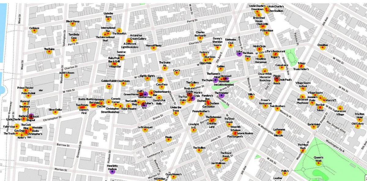 map of New York gay
