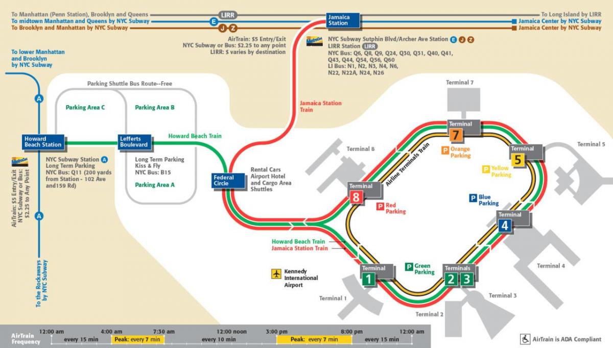 NYC airtrain map