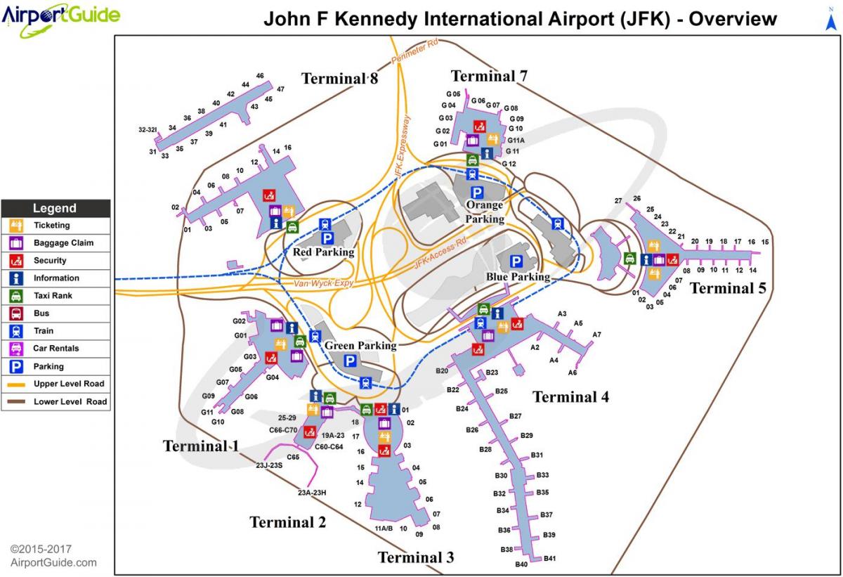 New York jfk map
