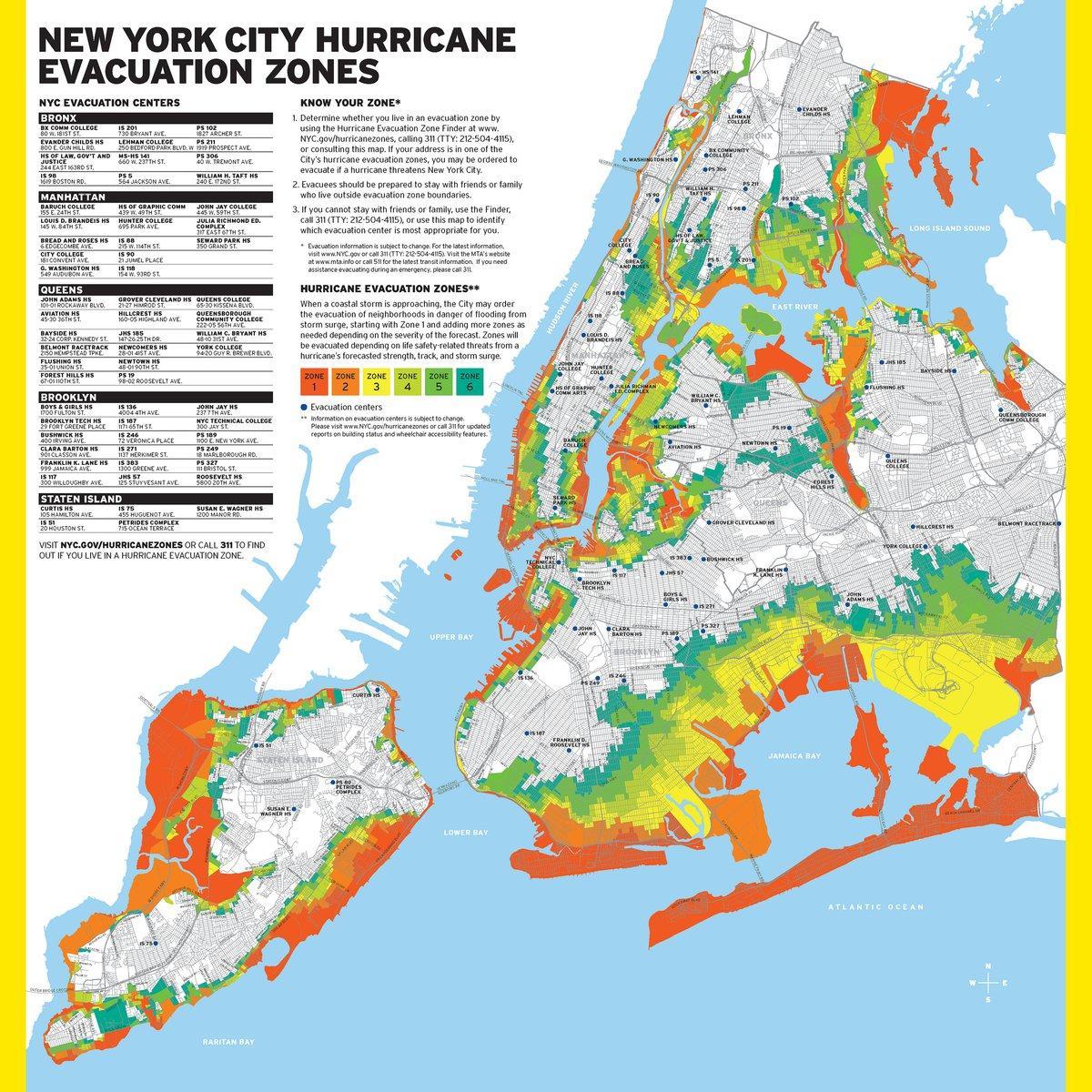 NYC flood map