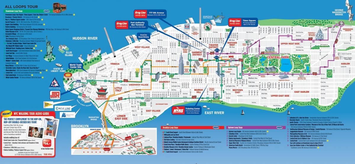 NYC walking map printable