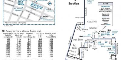 Map of b61 bus