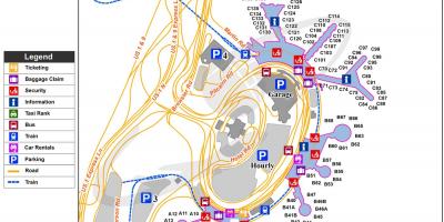 New York EWR airport map