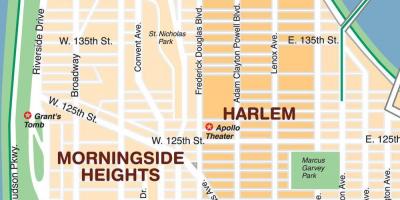Map of harlem New York