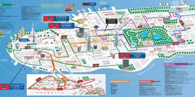 New York hop on hop off bus route map