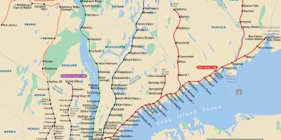 New York metro north map