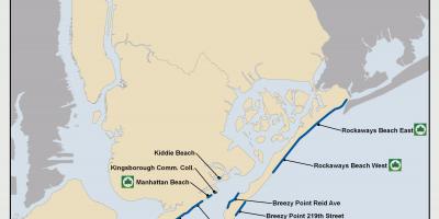 New York City beaches map