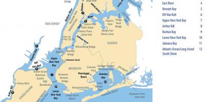New York City river map