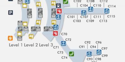Map of Newark terminal c