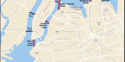New York bridges map