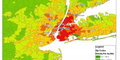 New York City population map