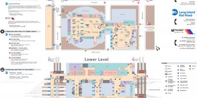 Map of Penn station NYC